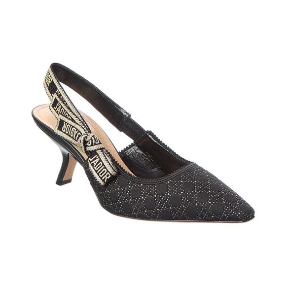 Dior J'adior Canvas Slingback Pump, Black